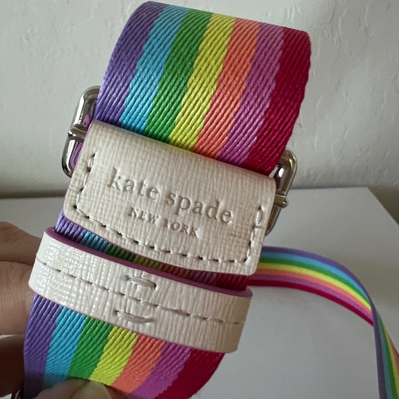 Kate Spade ♠️ Double Up Rainbow Trim Crossbody Bag